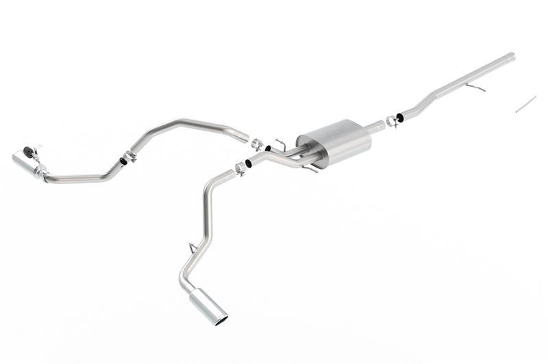 Borla 14 Silv/Sierra C/B Exhaust S-Type 1500 5.3L V8 AT/MT 2&4WD Ext Cab Split Side Exit for offroad truck accessories