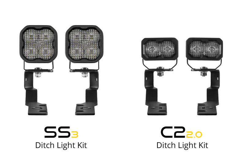 Diode Dynamics 19-25 Toyota RAV4 SS3 LED Ditch Light Kit - Sport White Combo Secondary image