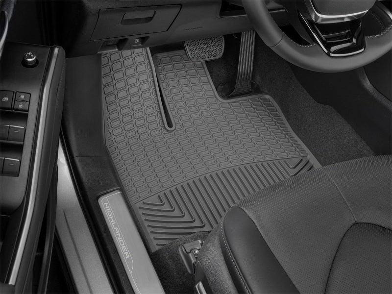 WeatherTech 2019+ Toyota Highlander Front Rubber Mats - Black Secondary image