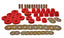 Energy Suspension 67-95 K5 Blazer / 67-70 Denali XL/Suburban/Yukon XL 4WD Red Body (Cab) Mount Set components and parts