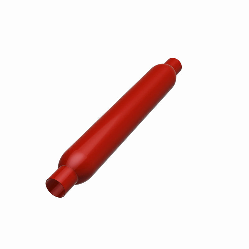 MagnaFlow Muffler Red Pack Series Glasspack 3.5in Rd 22in Body Length 2in/2in Inlet/Outlet for performance exhaust systems