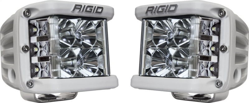 Rigid Industries D-SS - Flood - Set of 2 - White Housing for offroad lighting and electrical.
