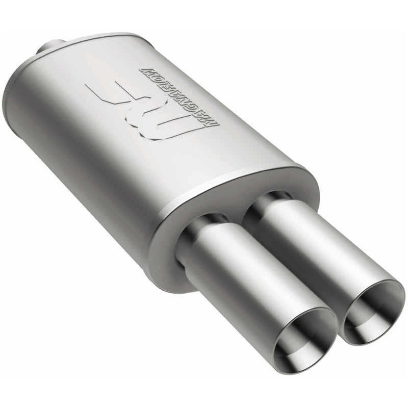 MagnaFlow Muffler W/Tip Mag SS 14X5X8 2.25/3 for offroad performance upgrades