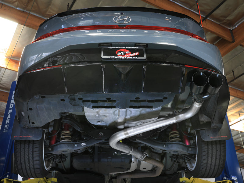 aFe Takeda Axle-Back Exhaust System Hyundai Elantra N Line 21-25 L4-1.6L- Black Tip Secondary image
