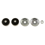 Bilstein B6 2002 Chevrolet Silverado 1500 Base RWD Front 46mm Monotube Shock Absorber parts including bushings and washers.