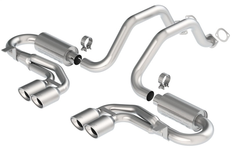 Borla 97-04 Corvette Coupe/Conv/Hatchback 5.7L 8cyl 4spd/6spd RWD Classic S-Typein Cat-Back Exhaust Secondary image