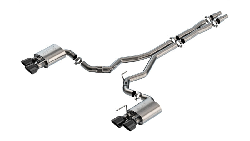 Borla 2024 Ford Mustang Dark Horse 5.0L V8 w/Active Exhaust ATAK Cat-Back Exhaust System - BC Tips Main image