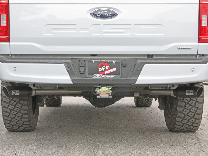 aFe Vulcan 3in 304 SS Cat-Back Exhaust 2021 Ford F-150 V6 2.7L/3.5L (tt)/V8 5.0L w/ Black Tips Secondary image