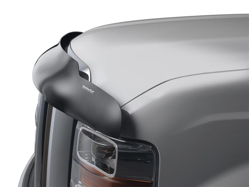 WeatherTech 04+ Nissan Quest Stone and Bug Deflector - Dark Smoke on vehicle hood