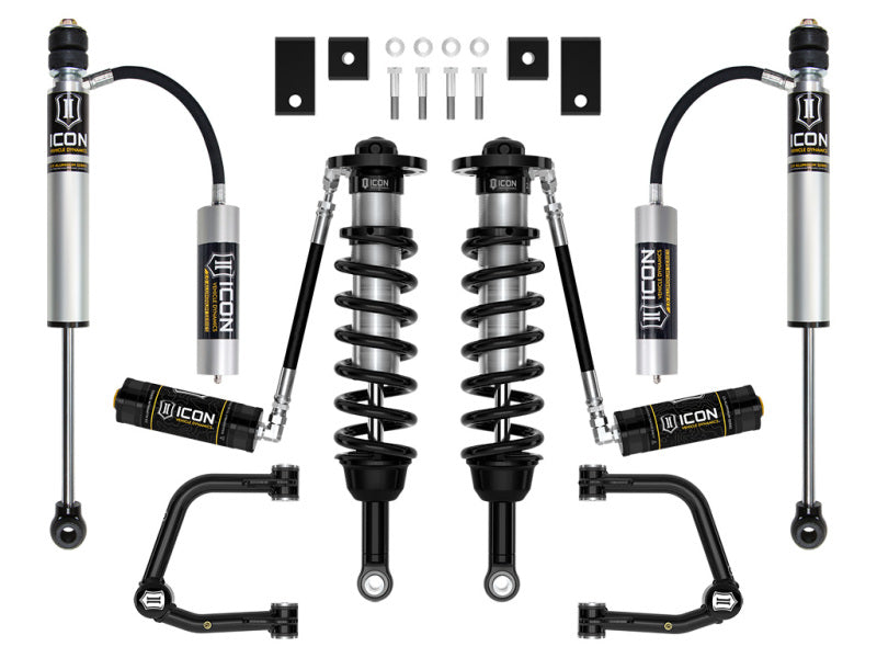 ICON 2022+ Toyota Tundra 1.25-3.5in Stage 6 Suspension System Tubular parts for off-road performance upgrades. Main image