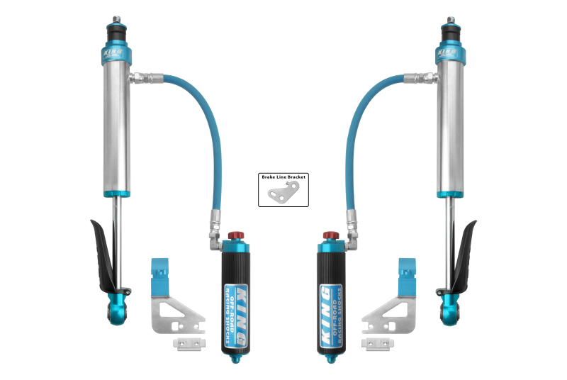 King Shocks 2022+ Toyota Tundra Rear 2.5 Dia Remote Reservoir Coilover & Adjuster (Pair) for offroad performance upgrades Main image