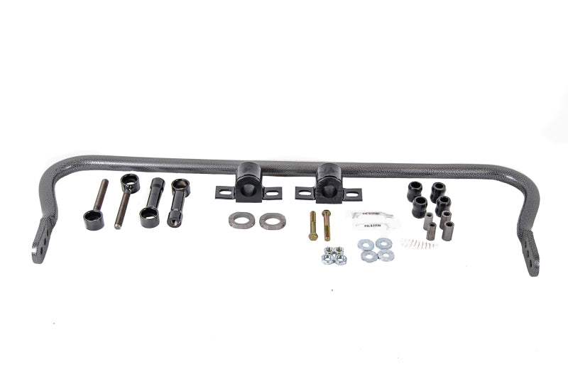 Hellwig 97-06 Jeep Wrangler TJ Solid Heat Treated Chromoly 1-1/4in Front Sway Bar components and hardware for installation.