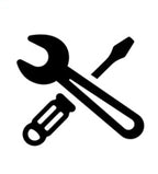 Icon of a wrench and screwdriver representing tools and repairs