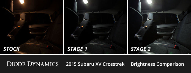 Diode Dynamics 13-16 Subaru XV Crosstrek Interior LED Kit Cool White Stage 1 Secondary image