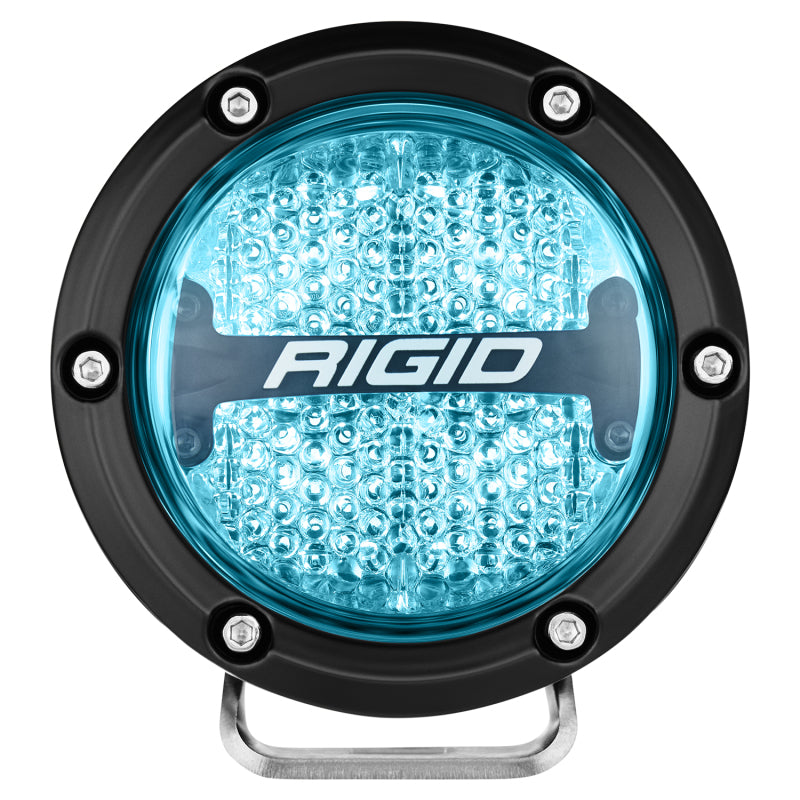 Rigid Industries 360-Series 4in LED Off-Road Diffused Beam - RGBW Backlight (Pair) for Jeep Wrangler accessories