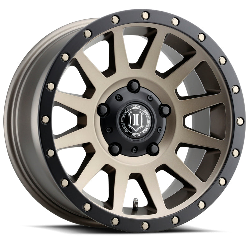 ICON Compression 17x8.5 5x150 25mm Offset 5.75in BS 110.1mm Bore Bronze Wheel for offroad performance upgrades Main image