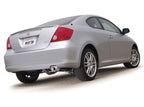 Borla 05-08 Scion tC Rear Muffler installed on silver car