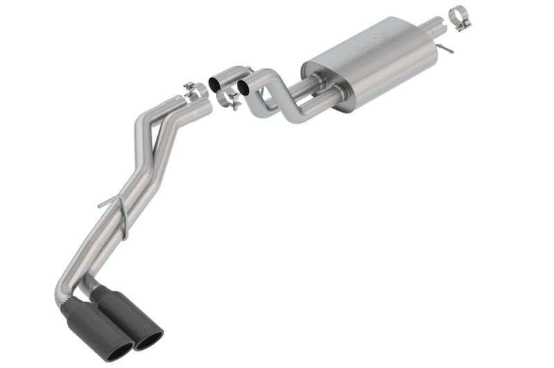 Borla 2019 Ford Ranger XL/XLT/Lariat 2.3L 2/4WD WB S-Type Catback Exhaust w/ Dual Blk Chrome Tips Main image