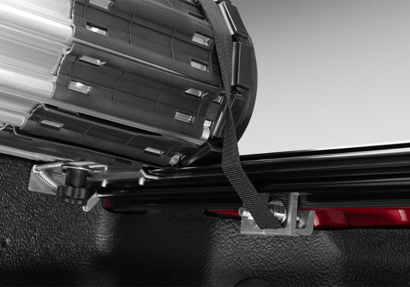 BAK 19-20 Chevy Silverado 5ft 8in Bed (New Body Style) Revolver X2 bed cover with secure locking rails and strap attachment.