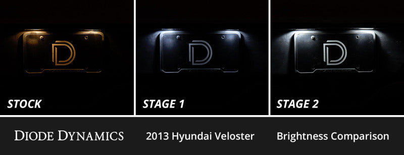 Diode Dynamics 12-18 Hyundai Veloster Interior LED Kit Cool White Stage 1 Secondary image
