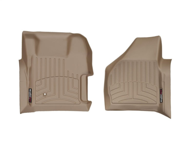 WeatherTech 08-10 Ford F250/F350/F450/F550 Super Duty Regular Cab Front FloorLiner - Tan Secondary image
