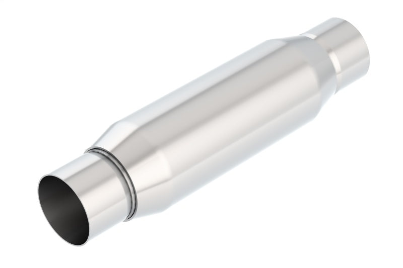 Borla CrateMuffler Resonator Option 2.25in Center/Center 3.5in Round x 10in for offroad performance upgrades