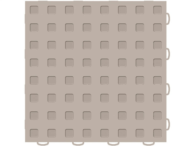 WeatherTech TechFloor 12in x 12in Solid Floor Tile w/ Raised Squares - Tan Secondary image