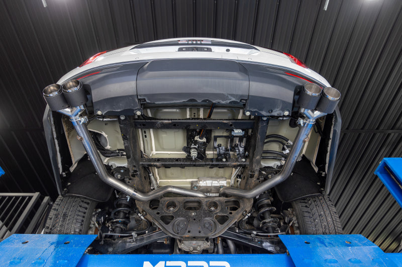 MBRP 21-24 Chevrolet Suburban XL 5.3L 3in T304 SS 2.5in Dual Split Carbon Fiber Cat-back Secondary image