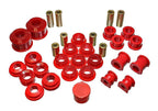 Energy Suspension 02-05 Honda Civic Si Red Hyper-Flex Master Bushing Set for offroad performance upgrades,