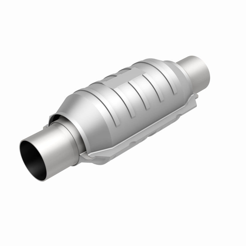 MagnaFlow Conv Univ 3 stainless steel catalytic converter for offroad performance upgrades.