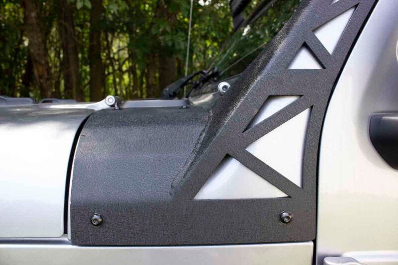 Fishbone Offroad 2018+ Jeep Wrangler JL Windshield Light Bracket on Jeep exterior