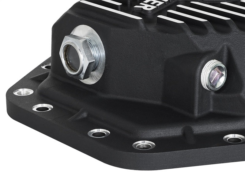 aFe Power Pro Ser Rear Diff Cover Black w/Mach Fins 2017 Ford Diesel Trucks V8-6.7L(td) Dana M275-14 Secondary image