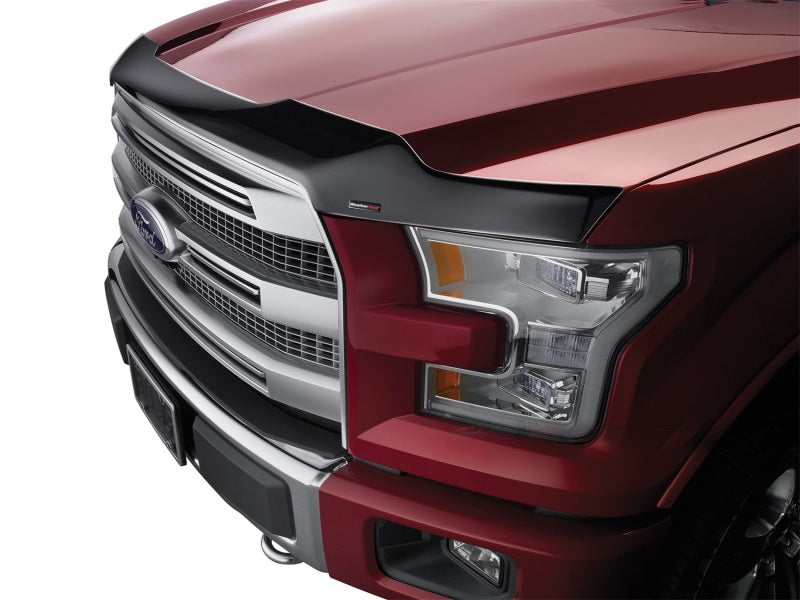 WeatherTech 2016+ Toyota Tacoma Hood Protector - Black on truck