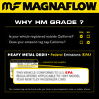 MagnaFlow Conv DF 04-09 Mazda RX-8 1.3L M/T Rear EPA compliance.