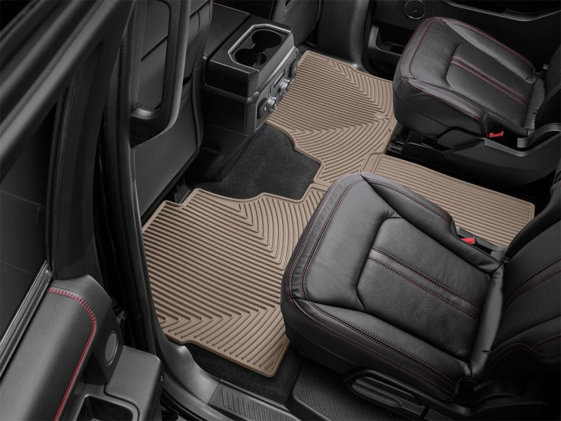 WeatherTech 2018+ Lincoln Navigator / Navigator L Rear Rubber Mats - Tan Secondary image