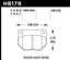 Hawk 89-93 Nissan 300ZX / 89-95 Skyline / 06-07 Subaru Impreza WRX Race HT-10 Rear Brake Pads dimensions diagram