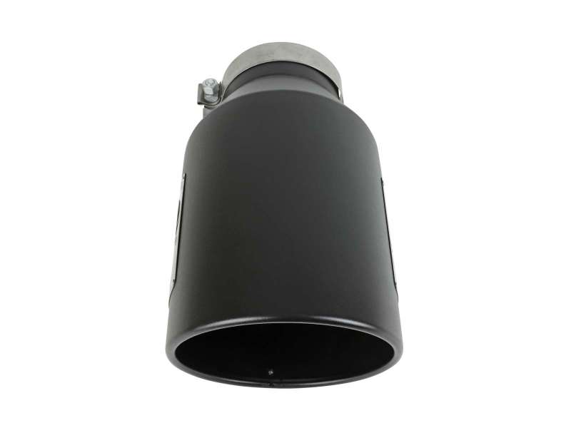 aFe Power Universal 5in Inlet 8in Outlet MACH Force-XP Clamp-On Exhaust Tip - Black Secondary image