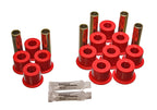Energy Suspension Rear Spring Bushing Set - Red for offroad performance upgrades and drivetrain upgrades.