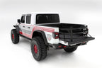 AMP Research 20-22 Jeep Gladiator (Does Not Work w/Tonneau Cvrs) Bedxtender HD Sport - Black on customized off road truck.