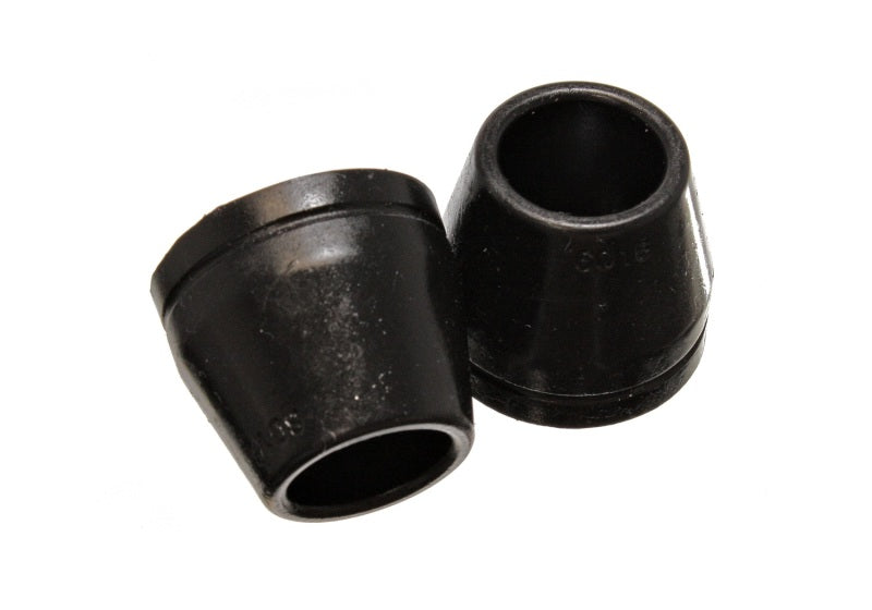 Energy Suspension 70-78 Nissan 240Z/260Z/280Z Black Front and Rear McPherson Strut Bump Stop Set for offroad performance upgrades.