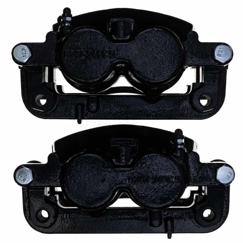 Power Stop 08-20 Cadillac Escalade Front Black Caliper - Pair w/Bracket Secondary image