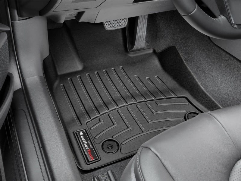 WeatherTech 2018+ Toyota Camry Front FloorLiner - Black installed in car