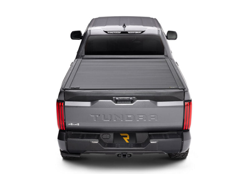 Retrax 2007-2020 Toyota Tundra CrewMax 5.5ft Bed RetraxPRO XR with Deck Rail System on truck