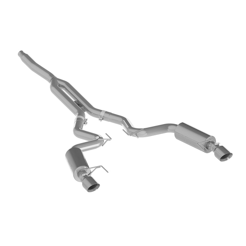 MBRP 15-18 Ford Mustang EcoBoost 2.3L Alum 3in Cat Back Dual Split Rear Exit (Street Version) Secondary image