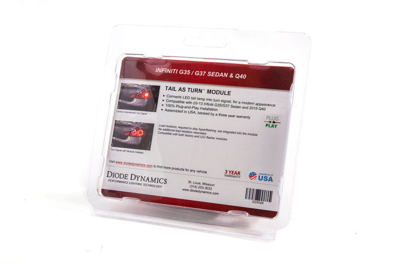 Diode Dynamics Infiniti G35/G37 Sedan/Q40 Tail as Turn Module (Pair) Secondary image