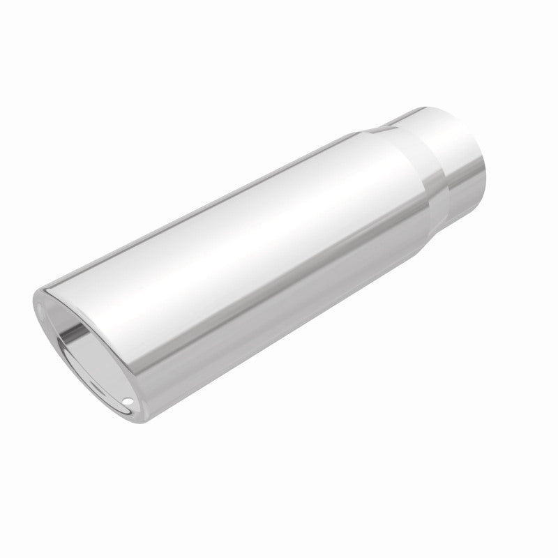 MagnaFlow Tip 1-Pk Re 3.50 X 12 3 Id 15Deg, polished stainless steel exhaust tip for offroad parts.
