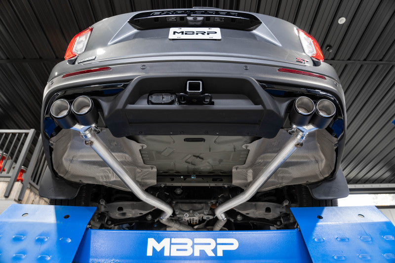 MBRP 20-21 Ford Explorer ST 3.0L EcoBoost Dual Rear Exit Axle Back w/ Quad Carbon Fiber Tips - T304 Secondary image
