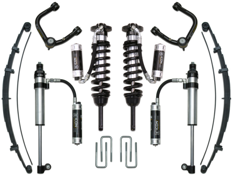 ICON 05-15 Toyota Tacoma 0-3.5in/16-17 Toyota Tacoma 0-2.75in Stg 9 Suspension System w/Tubular Uca for offroad trucks