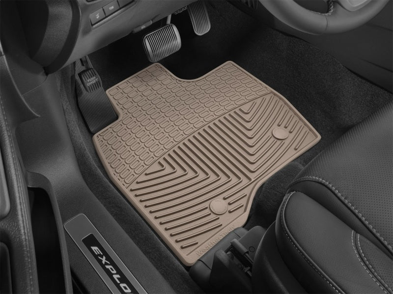 WeatherTech 17+ Ford Explorer Front Rubber Mats - Tan Secondary image
