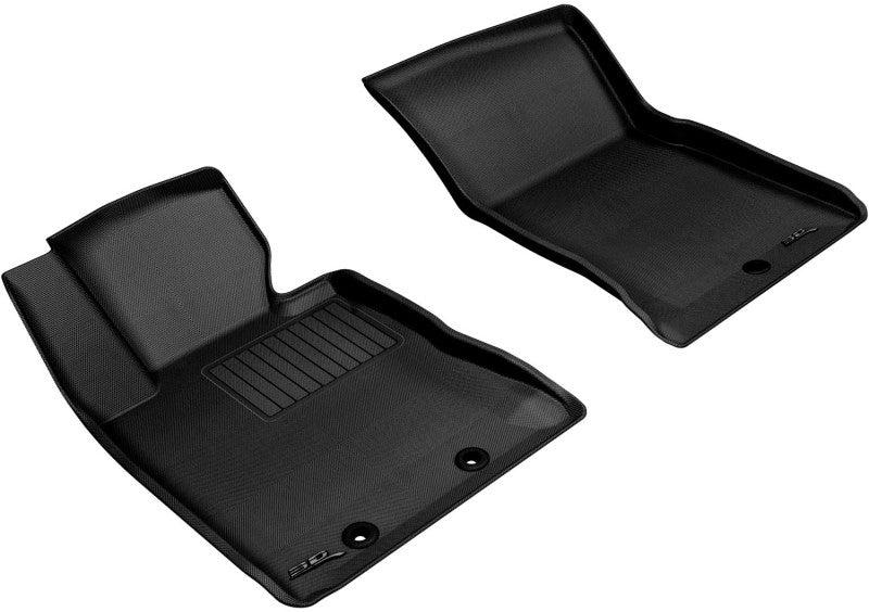 3D MAXpider 2012-2016 Hyundai Genesis Kagu 1st Row Floormat - Black for superior vehicle floor protection